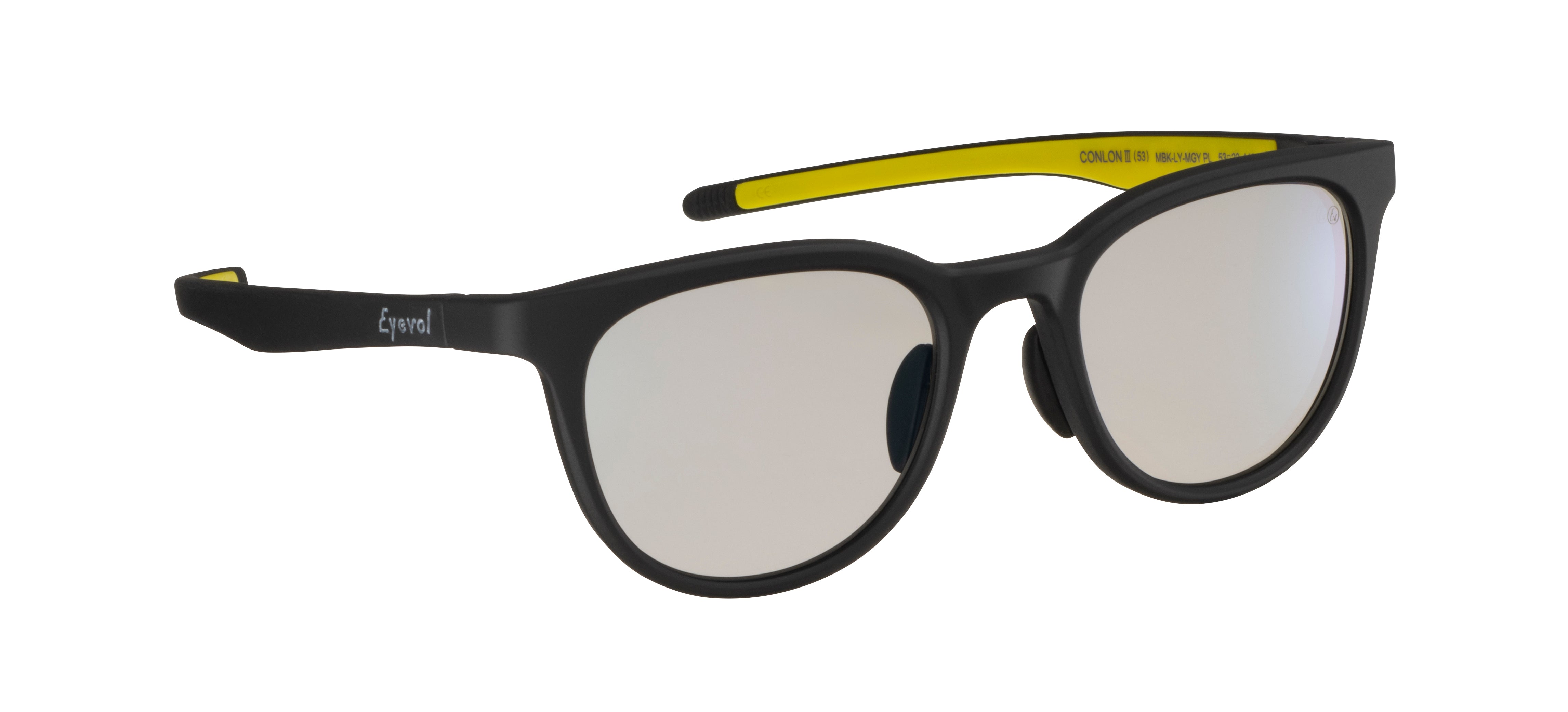 CONLON III Eyevol サングラス マットブラック イエロー CONLON III (53) MBK-LY-MGYPL-M.GR｜サングラスのEyevol（アイヴォル