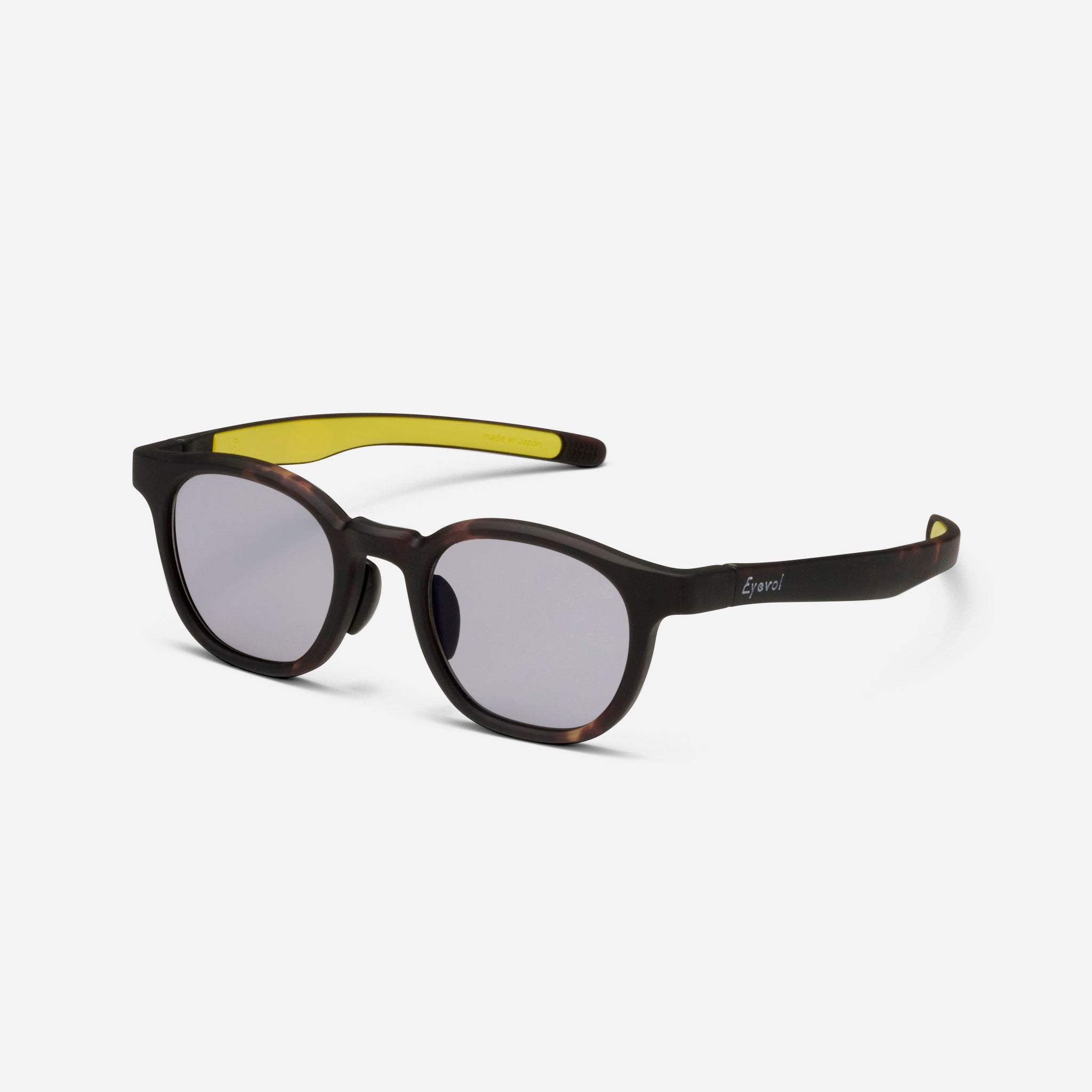 【美品】Eyevol MIRALLE サングラス デミ×イエロー 純正ケース付 MIRALLE (47) MDM-LY-M.BLU PL